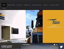 Tablet Screenshot of fletes-mexico.com